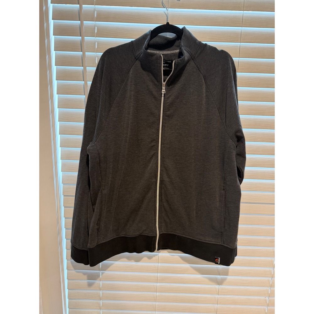 Banana Republic Polartec Full Zip Jacket Mens XL Charcoal Grey Heathered‎